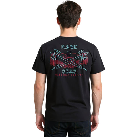 Dark Seas Mens Working Class T-Shirts in Vintage Black
