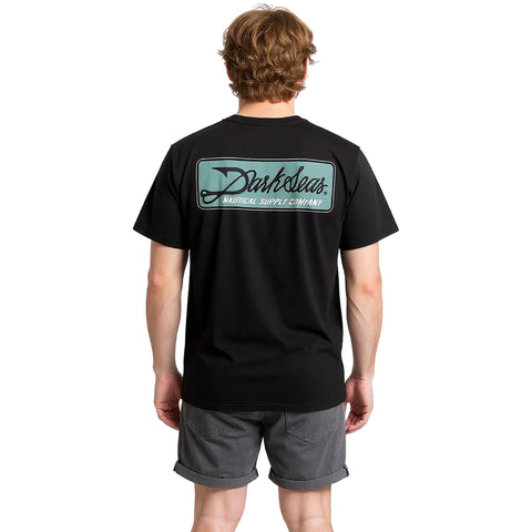 Dark Seas Fish Hook T-Shirts in black