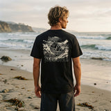 Dark Seas Mens Shipwreck Tee in black and Medium