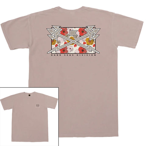 Dark Seas Mens Kick Back T-Shirts in Taupe