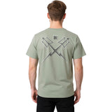 Dark Seas Mens Streamline T-Shirts in oil green