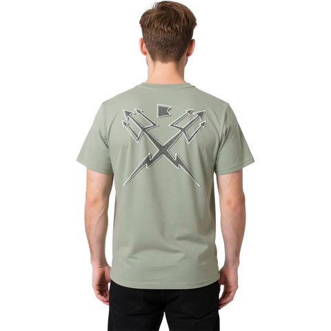 Dark Seas Mens Streamline T-Shirts in oil green