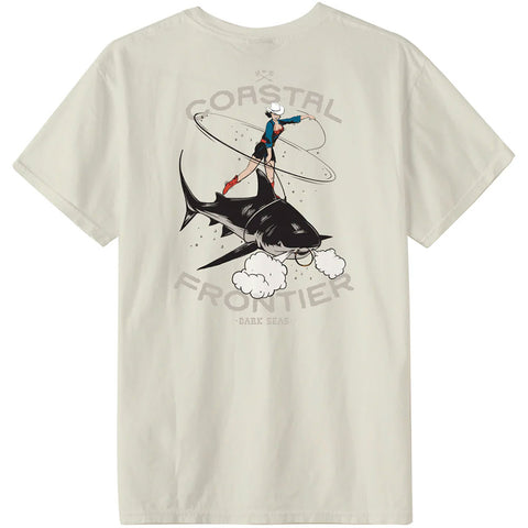 Dark Seas Mens Bullshark T-Shirts in antique white