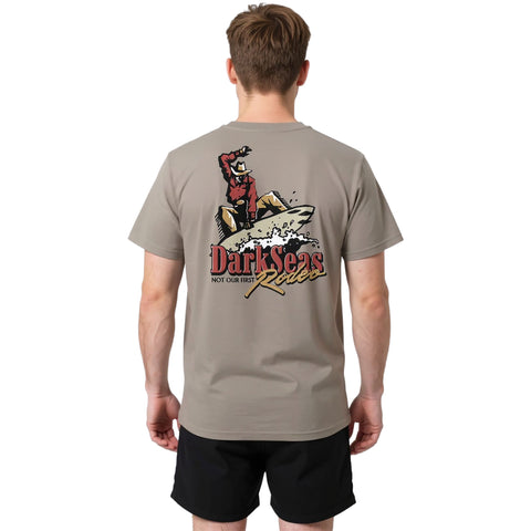 Dark Seas Mens Rodeo T-Shirts in Vintage khaki