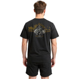 Dark Seas Mens Reinforced T-Shirts in dusty black
