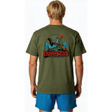 Dark Seas Mens Duck Pond T-Shirts in olive
