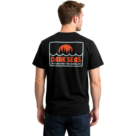 Dark Seas Mens Trail King T-Shirts in Black