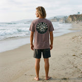 Dark Seas Mens Terr Vista Pigment T-Shirts in rose taupe