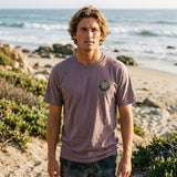 Dark Seas Mens Terr Vista Pigment T-Shirts in rose taupe