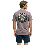 Dark Seas Mens Terr Vista Pigment T-Shirts in rose taupe