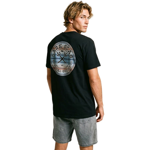 Dark Seas Mens Blanket Roll T-Shirts in graphite