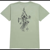 Dark Seas Mens Rain Dance Tee in shadow and Small