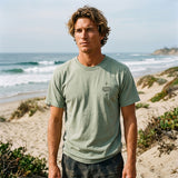Dark Seas Mens Rain Dance Tee in shadow and Small