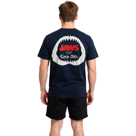 Dark Seas Mens Mouthful Pocket T-Shirts in Navy