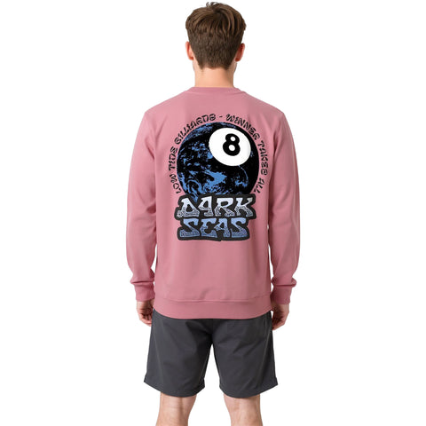 Dark Seas Mens Billiards L/S T-Shirts in Pink
