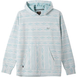 Dark Seas Mens Ginther Knit Hooded Sweatshirt in white blue