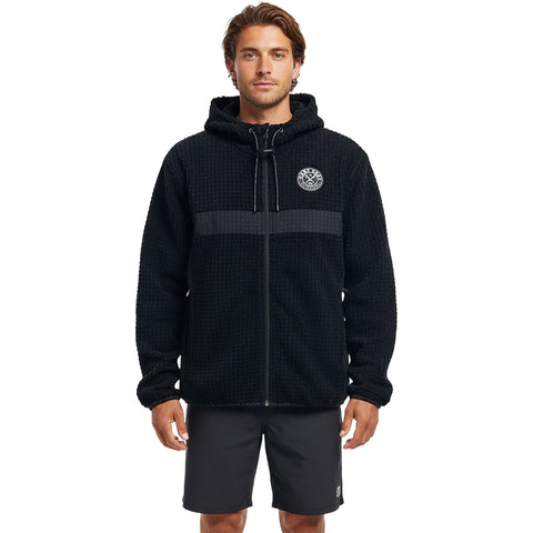 Dark Seas Mens Advanced Knit Hoodie in Black