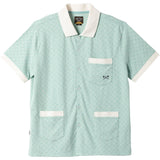 Dark Seas Mens Gerald Knit Polo Shirts in aqua