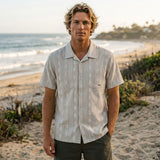 Dark Seas Mens Breezy Woven SS Shirts in moss and Medium