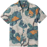 Dark Seas Mens Bloom Woven Shirts in aloe