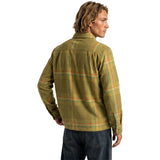 Dark Seas Mens Blanton Woven Shirts in olive and Large