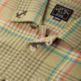Dark Seas Mens Blanton Woven Shirts in olive and Large