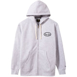 Dark Seas Mens Sliderock HW Zip Sweatshirts in heather ash