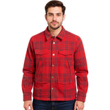Dark Seas Mens Zilker Woven Shirts in Red
