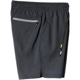 Dark Seas Mens No Sweat Shorts in black stripe