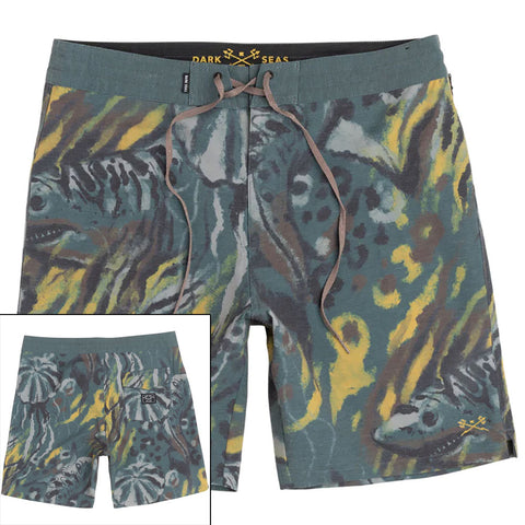 Dark Seas Mens Marauder Boardshorts in camo and size 32