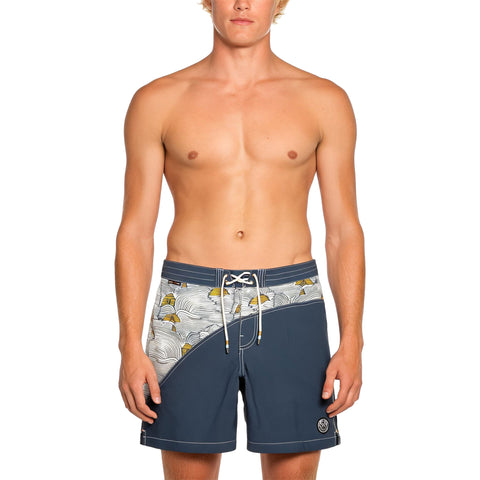 Dark Seas Mens Aliso Boardshorts in navy/antique