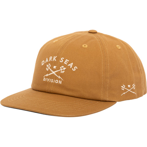 Dark Seas Mens Tridents Low Pro Hats in light Brown