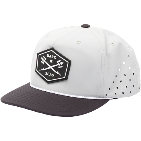 Dark Seas Mens Prog Tech Hats in grey/black