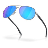 Oakley Feedback Sunglasses in Prizm sapphire irid polarized and polished chrome