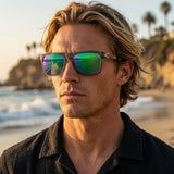 Oakley Leffingwell Sunglasses in Prizm jade polarized and grey ink