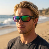 Oakley Turbine Sunglasses in Prizm shallow water polarized and matte black