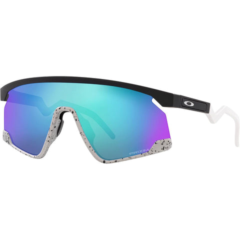 Oakley BXTR Sunglasses in matte black and Prizm sapphire