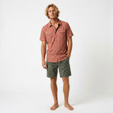 Dkota Mens Rowan 4-Way Stretch Shirts in sunset blaze