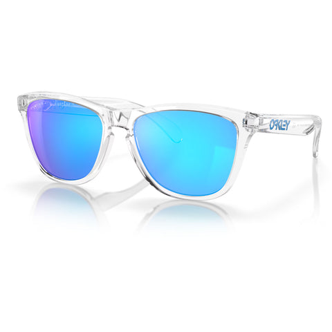 Oakley Frogskin Sunglasses in Prizm sapphire polarized and polished clear