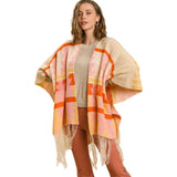 Umgee Womens Luna Shawl in cream mix