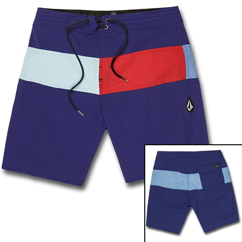 Volcom Mens Vision Liberator Boardshorts in Blueprint and size 32