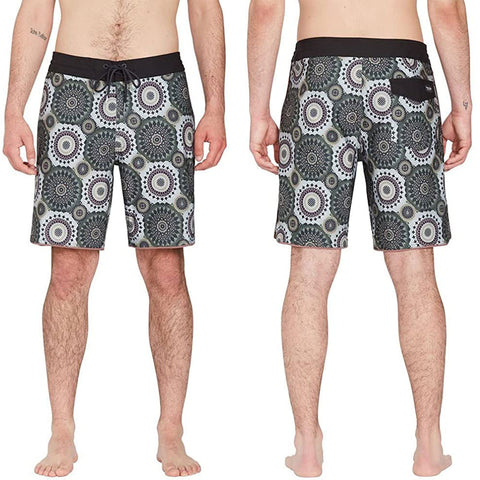 Volcom Mens Barnacle Stoney Boardshorts in olive multi