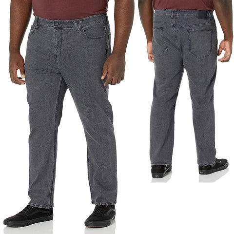 Volcom Mens Solver Denim Pants in grey