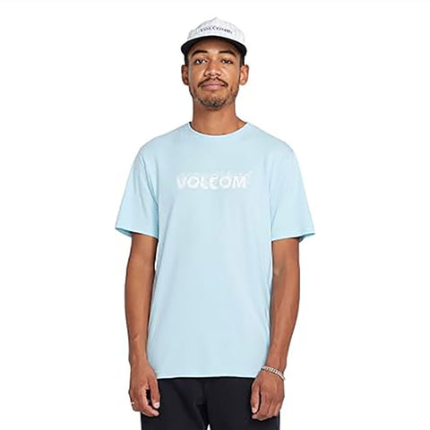 Volcom Mens Firefight T-Shirts in light blue