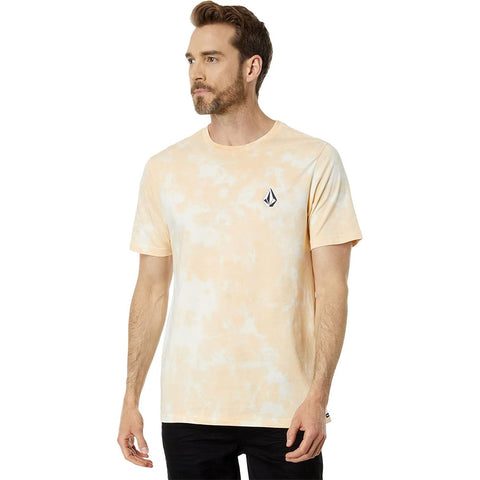 Volcom Mens Iconic Stone Tie Dye  T-Shirts in sorbet