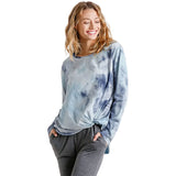 Umgee Womens Mila SS Tops in grey/blue