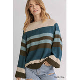 Umgee Womens Drew Sweaters in taupe