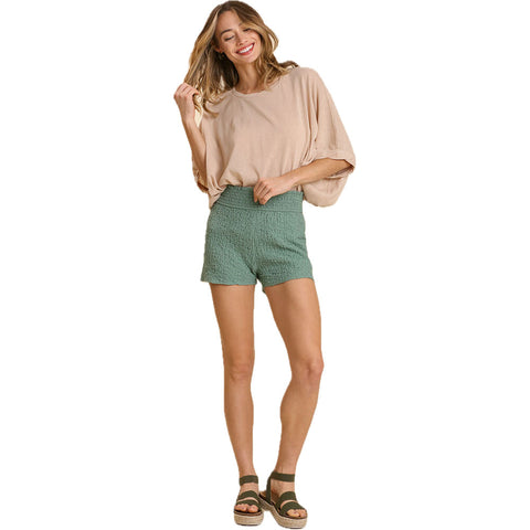 Umgee Womens Britt Shorts in mint