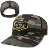 Edge Biker Hats in camo/brown