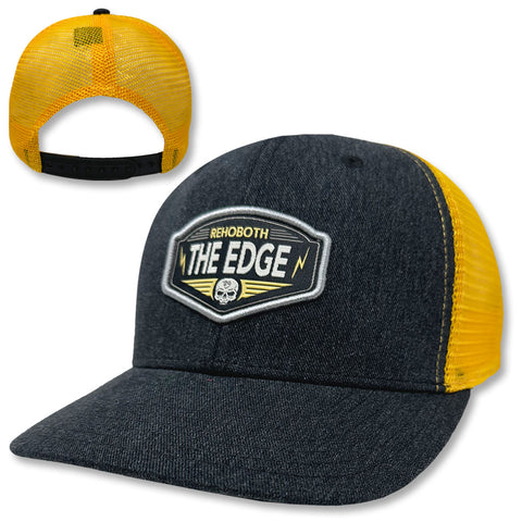 Edge Biker Hats in black/gold